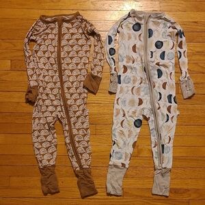 Brown and Cream Kids One Piece Set